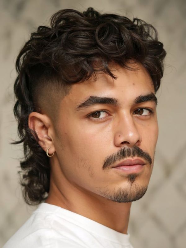 Curly Wavy Mullet