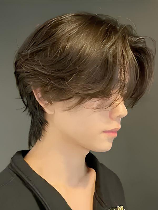 Curtain Bang Korean Mullet