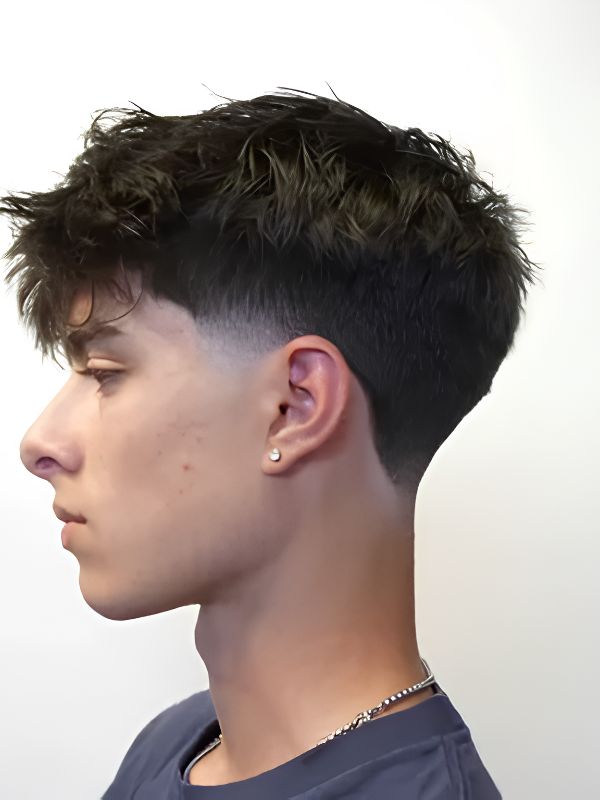 Curved Flow Middle Mullet