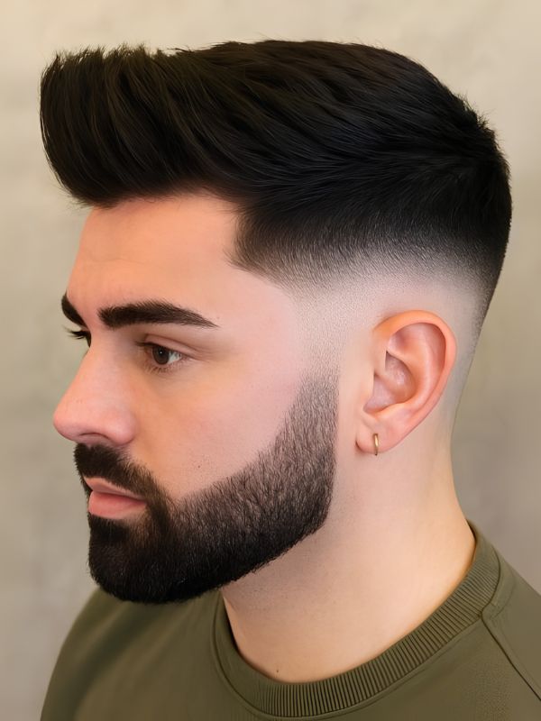 High Taper Fade With Beard