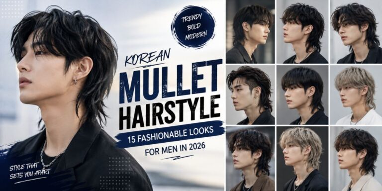 Korean Mullet Hairstyle 15 Fashionable Looks for Men in 2026