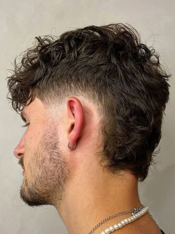 Low Fade Textured Mullet