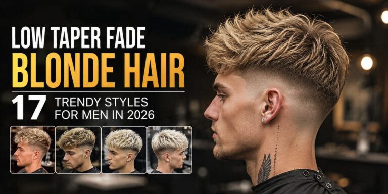 Low Taper Fade Blonde Hair 17 Trendy Styles for Men in 2026