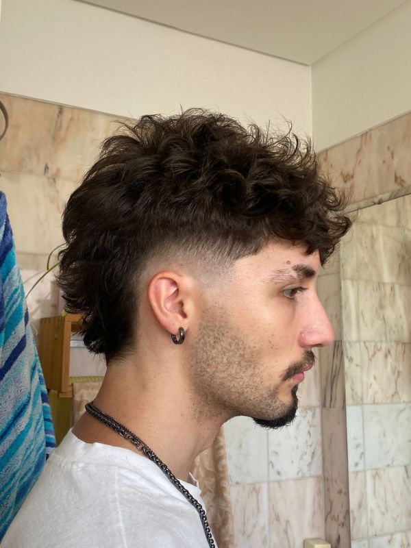 Mid Fade Wavy Mullet (1)