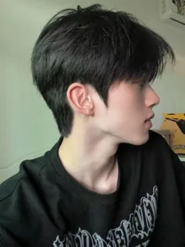 Middle Part Korean Mullet