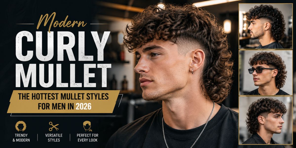 Modern Curly Mullet The Hottest Mullet Styles for Men in 2026