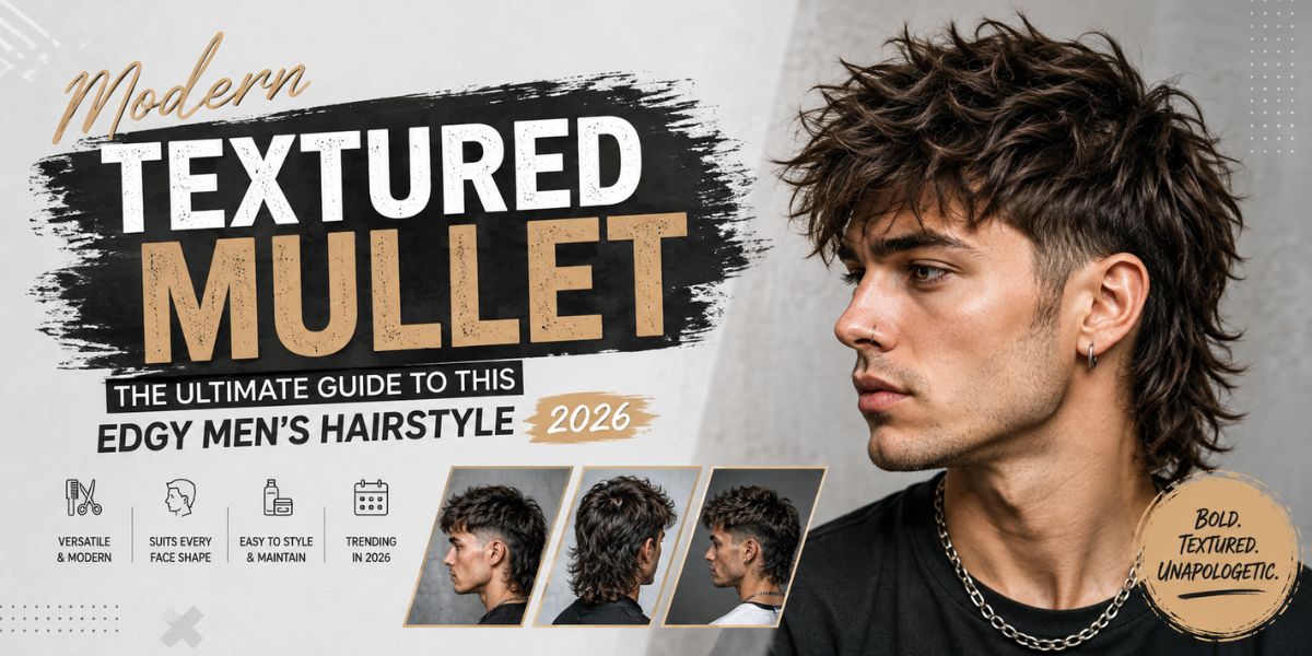 Modern Textured Mullet The Ultimate Guide to This Edgy Men’s Hairstyle (1)