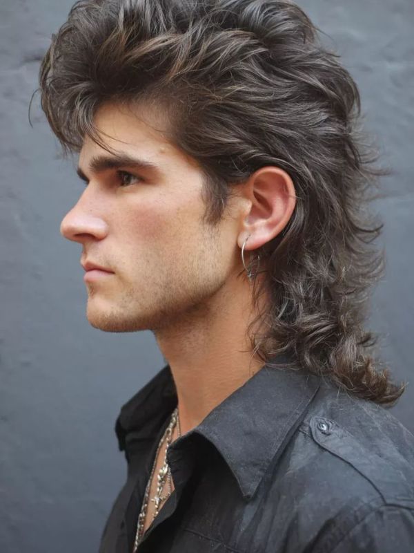 Modern textured mullet men