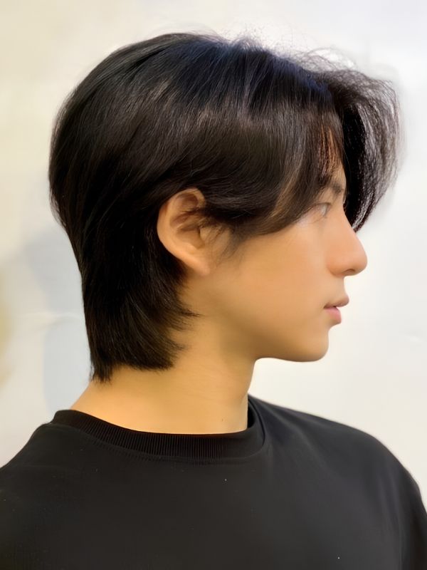Mullet with Curtain Bangs