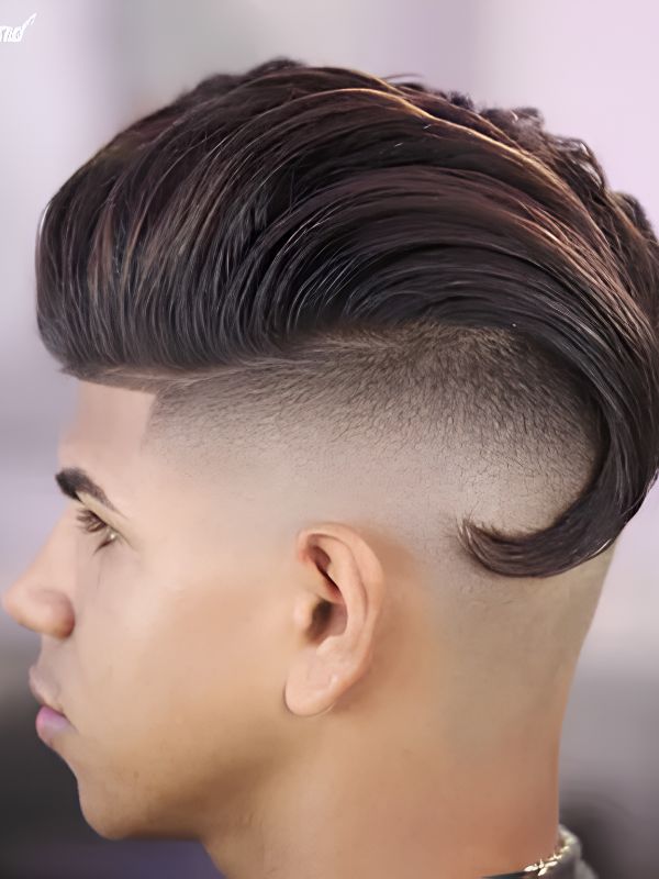 Pompadour Burst Fade Undercut