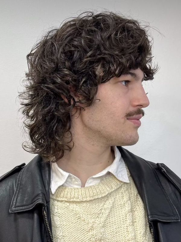 Shaggy Curly Mullet