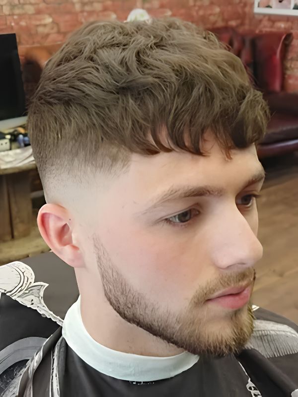 Short Fringe with Burst Fade