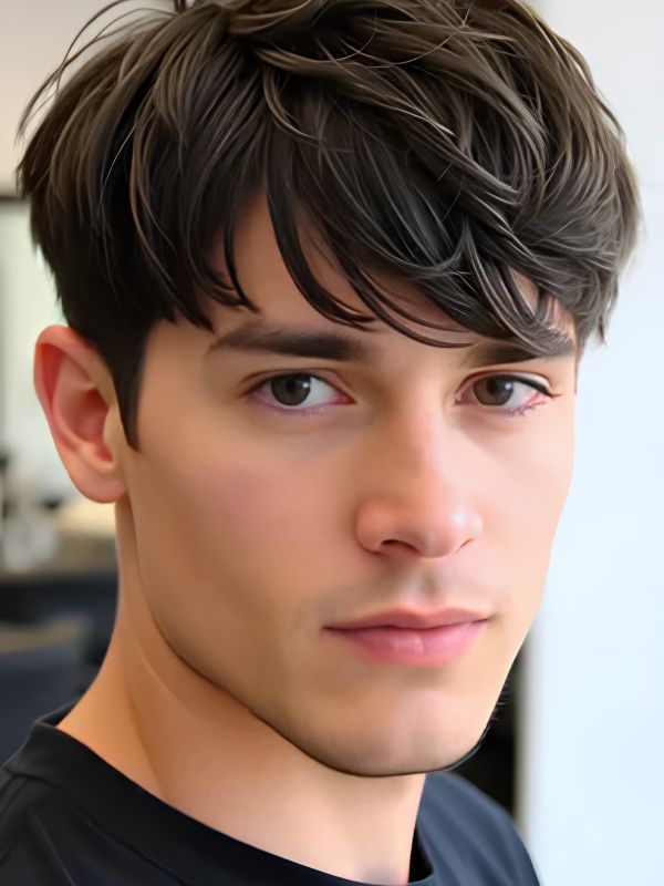 Side-Swept Textured Fringe