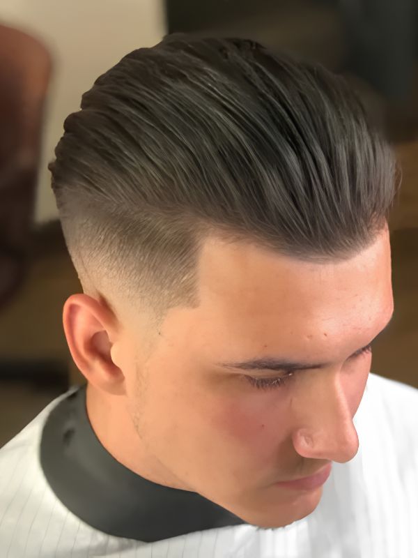 Slick Back Burst Fade Hard Part