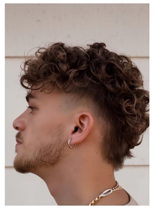 Undercut Wavy Mullet